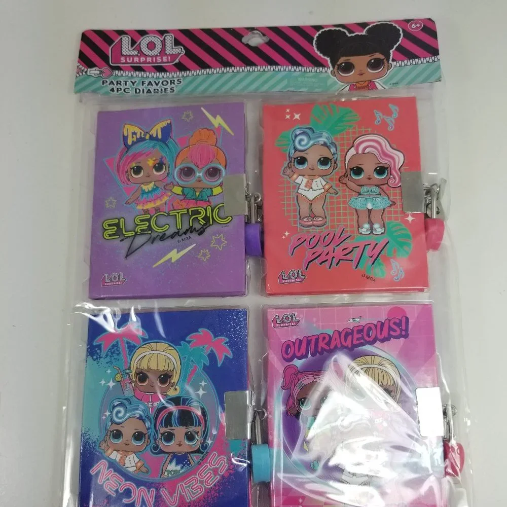 L.O.L. Surprise 4 pack of Diary's great for party bag favors